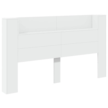 Testata con Mobile e LED Bianco 180 x 16,5 x 103,5 cm | homemem39
