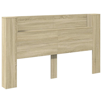 Testata con Mobile e LED Sonoma 180 x 16,5 x 103,5 cm | homemem39