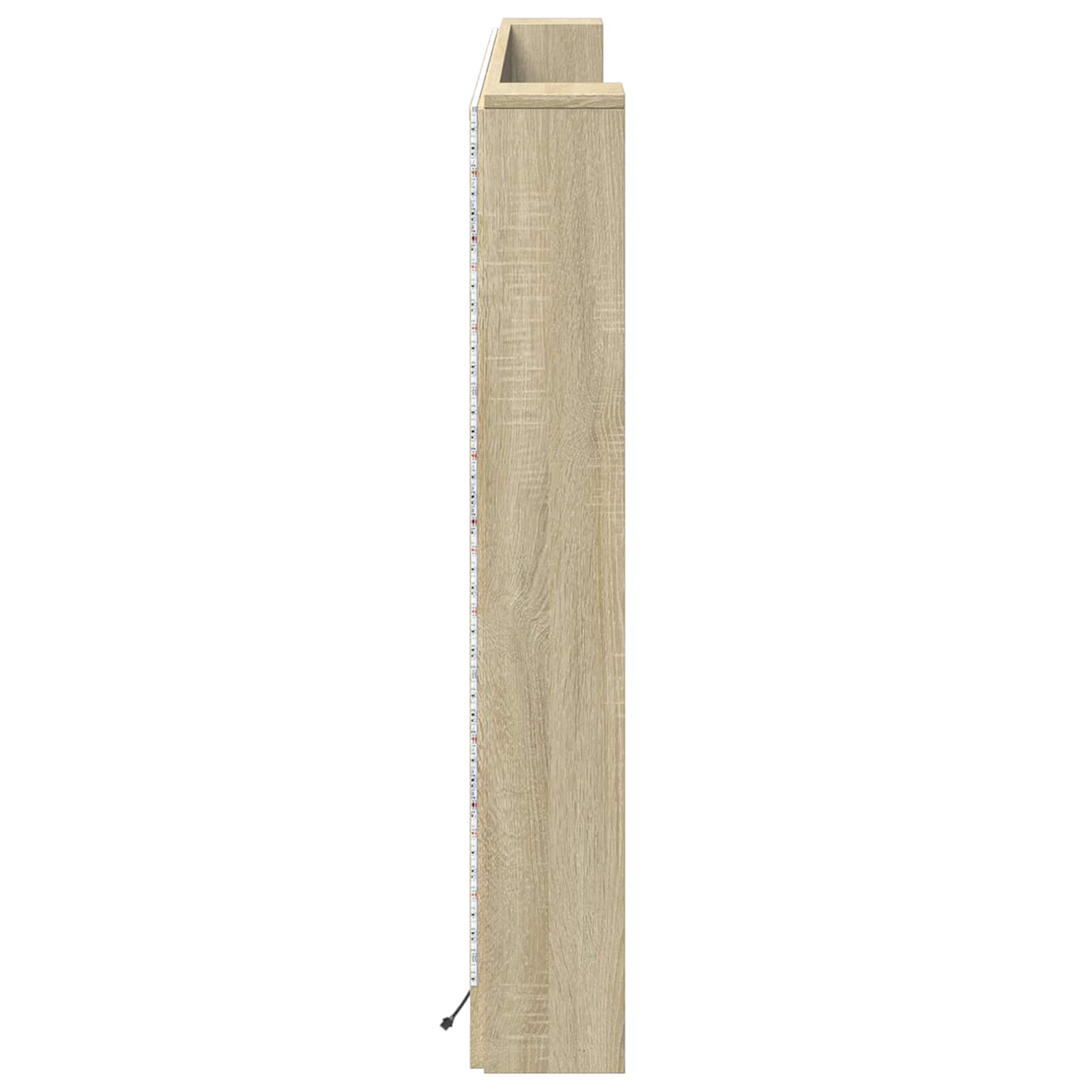 Testata con Mobile e LED Sonoma 180 x 16,5 x 103,5 cm | homemem39
