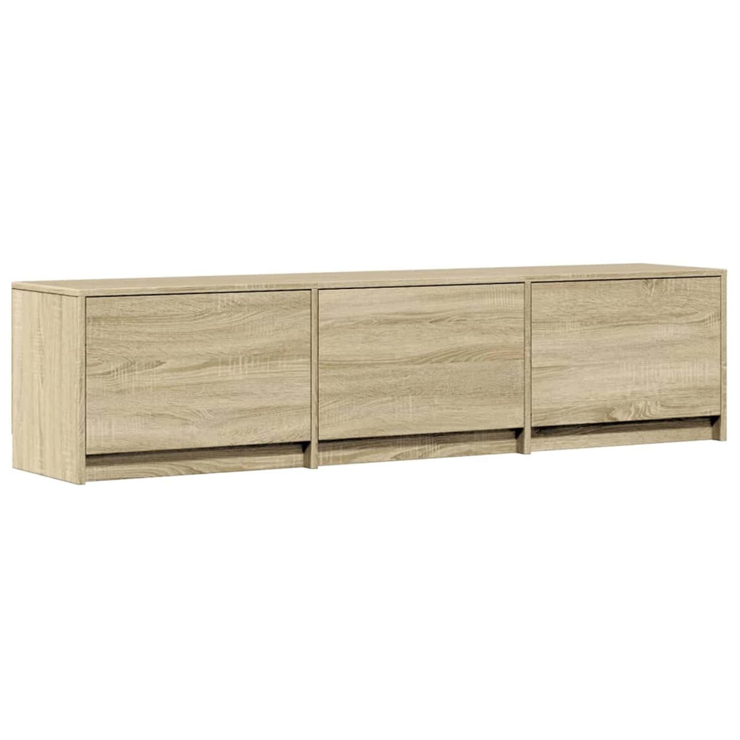 Mobile TV con led Sonoma 165 x 34 x 40 cm Legno multistrato | homemem39