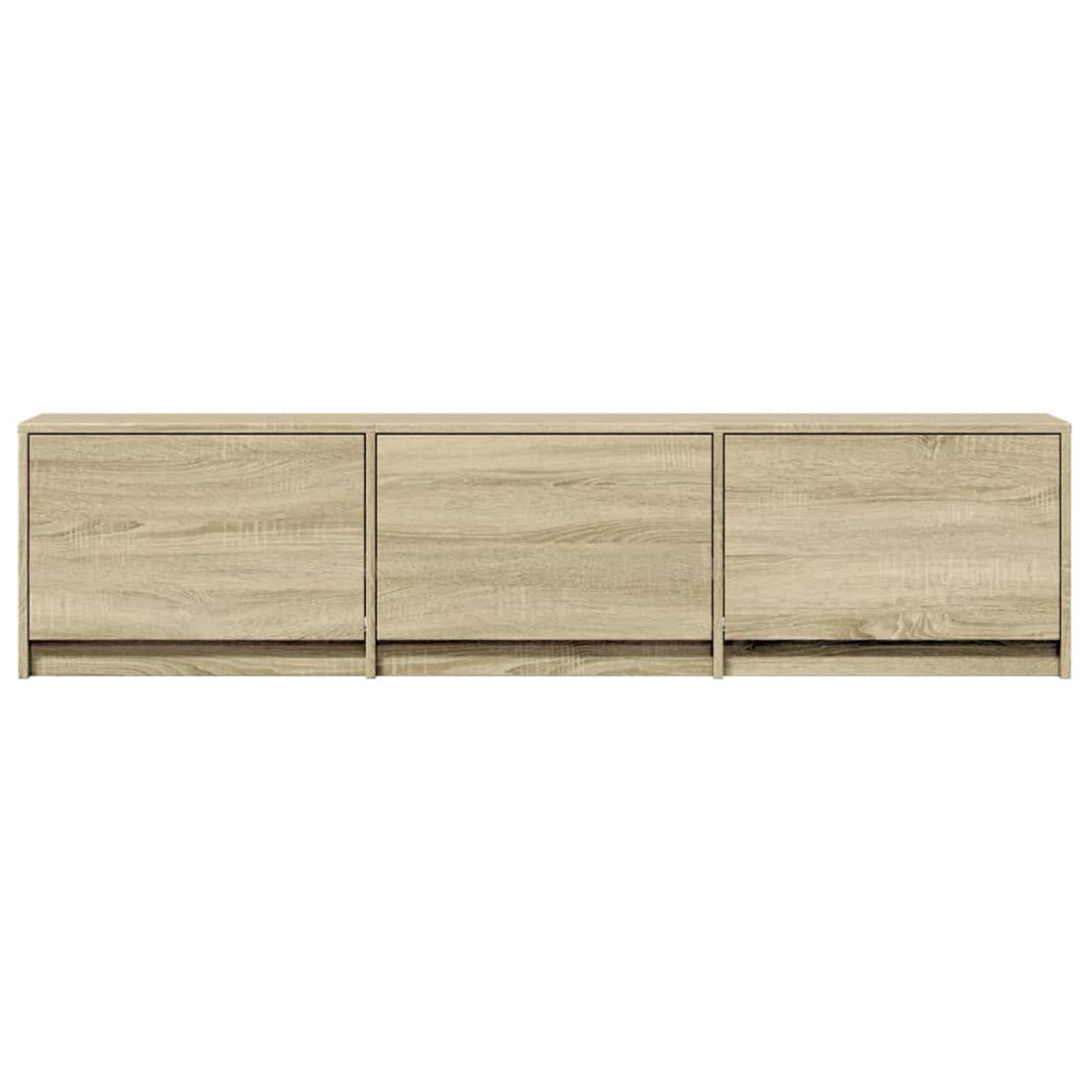 Mobile TV con led Sonoma 165 x 34 x 40 cm Legno multistrato | homemem39