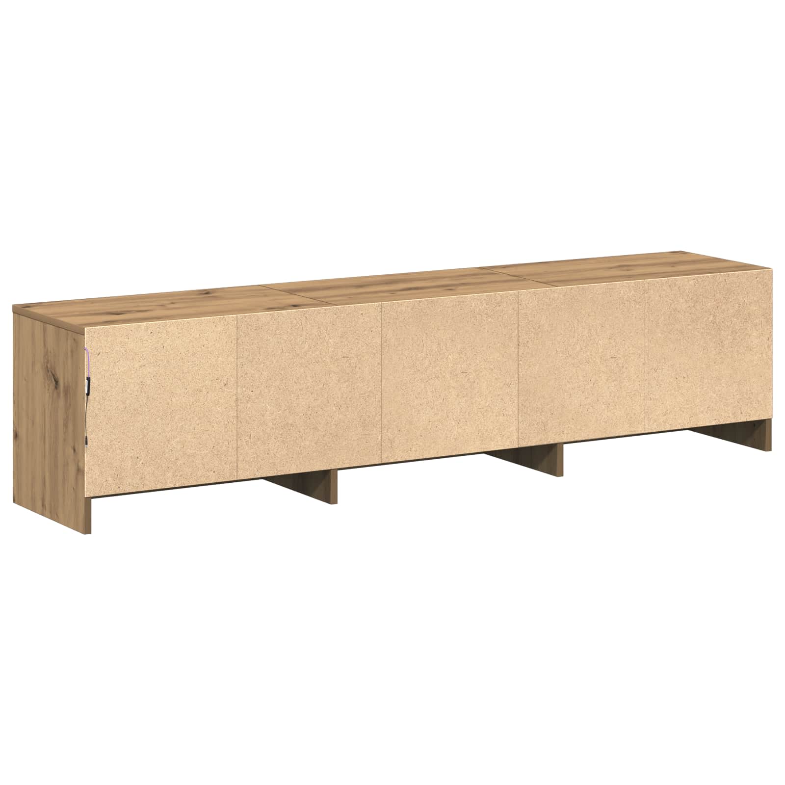 Mobile TV Rovere artigianale 165 x 34 x 40 cm Legno multistrato | homemem39