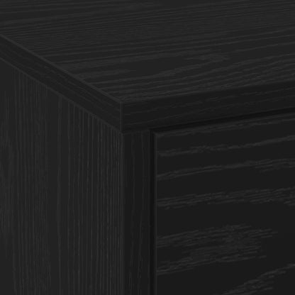 Mobile TV Rovere Nero 165 x 34 x 40 cm Legno multistrato | homemem39