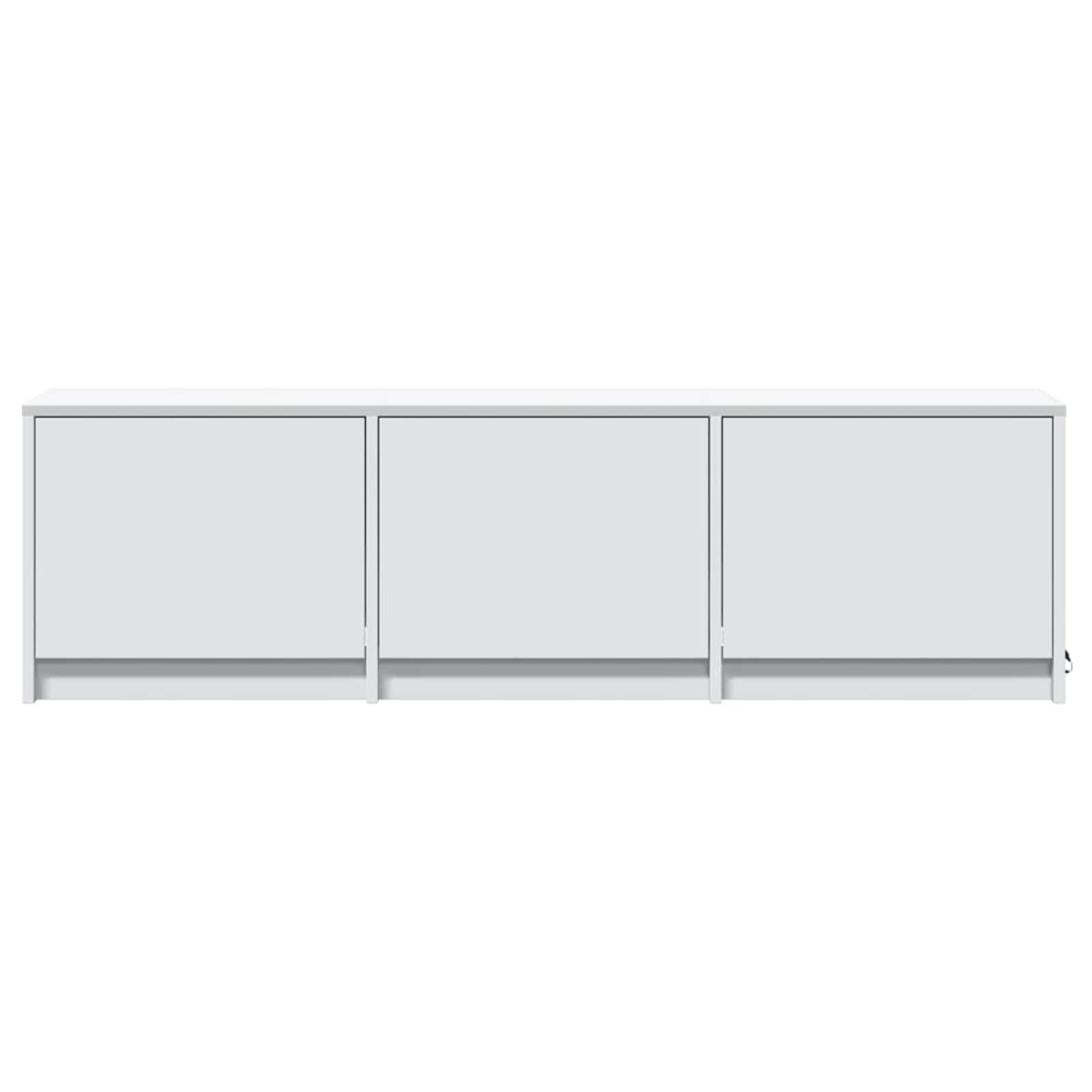 Mobile TV con led Bianco 140 x 34 x 40 cm Legno multistrato | homemem39