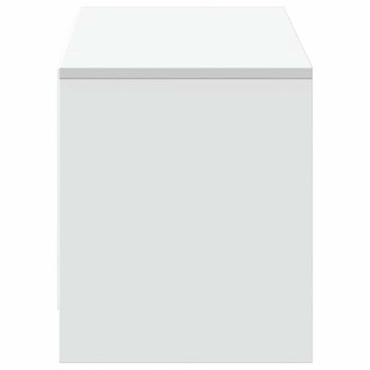 Mobile TV con led Bianco 140 x 34 x 40 cm Legno multistrato | homemem39