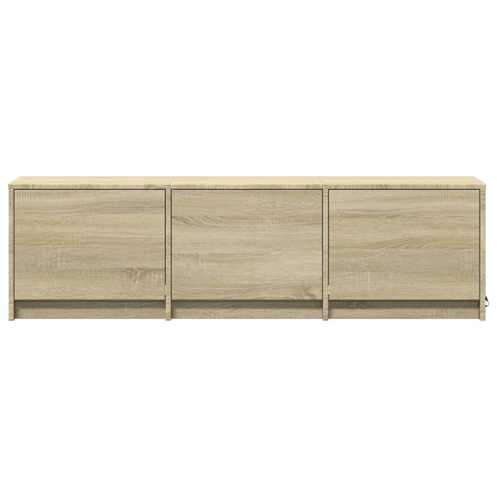 Mobile TV con led Sonoma 140 x 34 x 40 cm Legno multistrato | homemem39