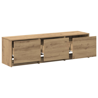 Mobile TV Rovere artigianale 140 x 34 x 40 cm Legno multistrato | homemem39