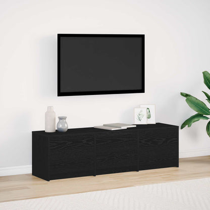 Mobile TV Rovere Nero Legno ingegnerizzato