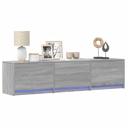 Mobile TV Grigio Sonoma 165 x 34 x 40 cm Legno multistrato | homemem39