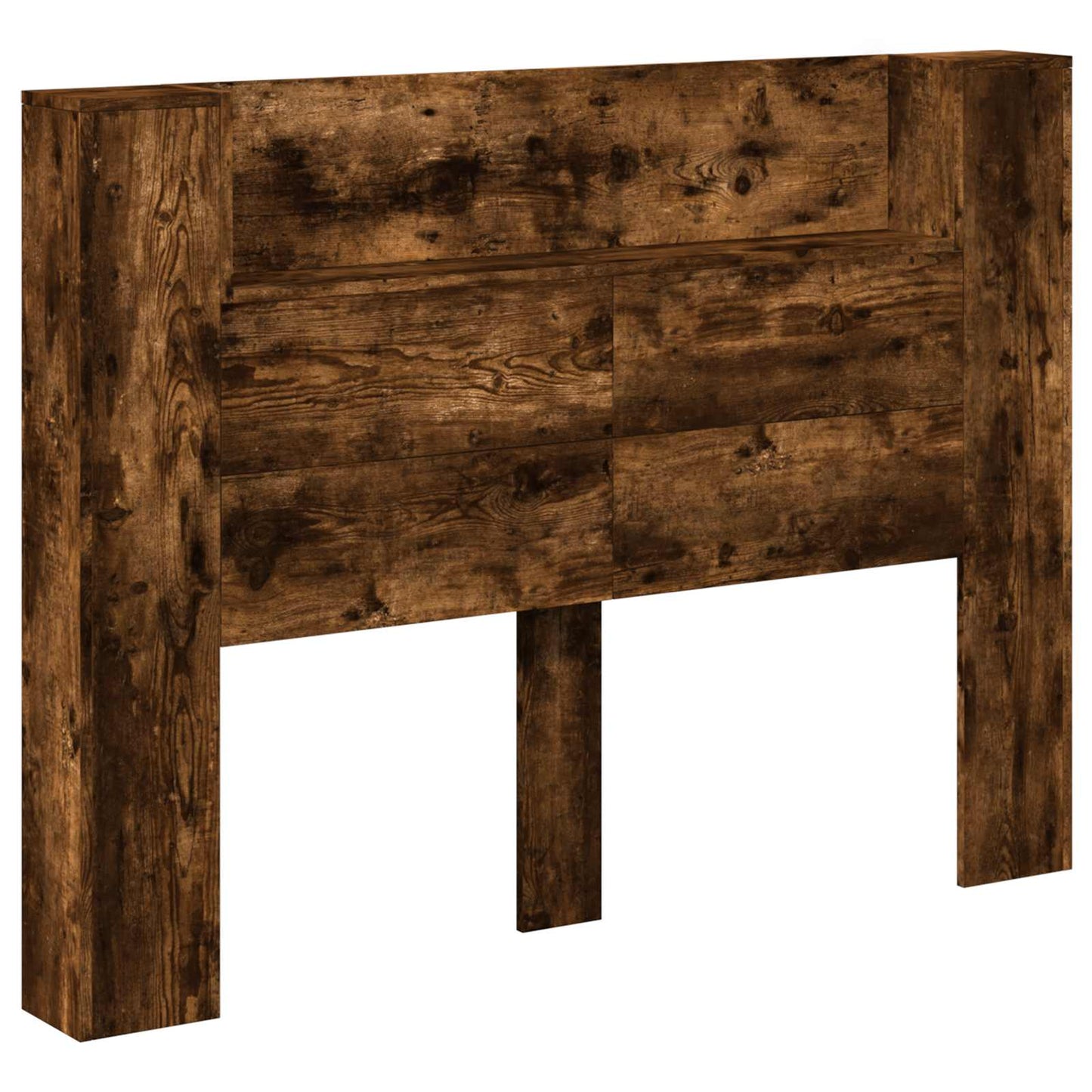 Testata con Mobile e LED Quercia Affumicata Legno multistrato | homemem39