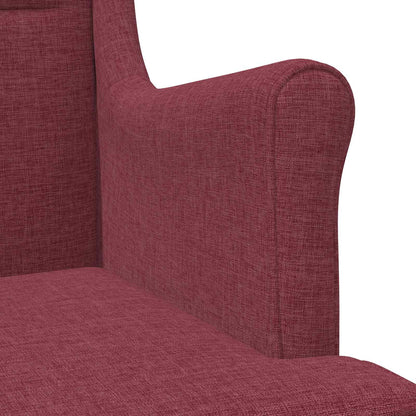 poltrona Rosso Vino Tessuto | homemem39