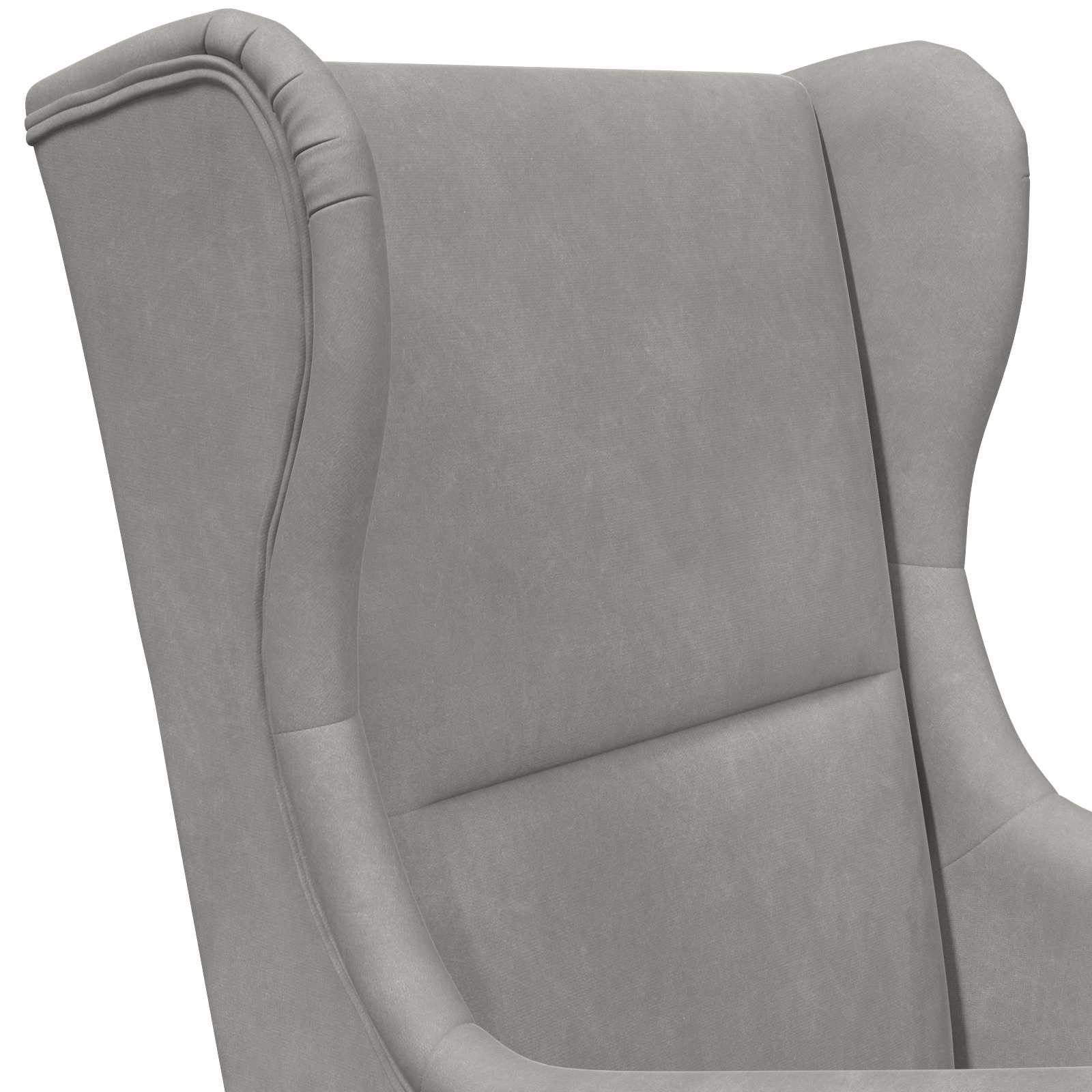 Poltrona Grigio Chiaro Velluto | homemem39