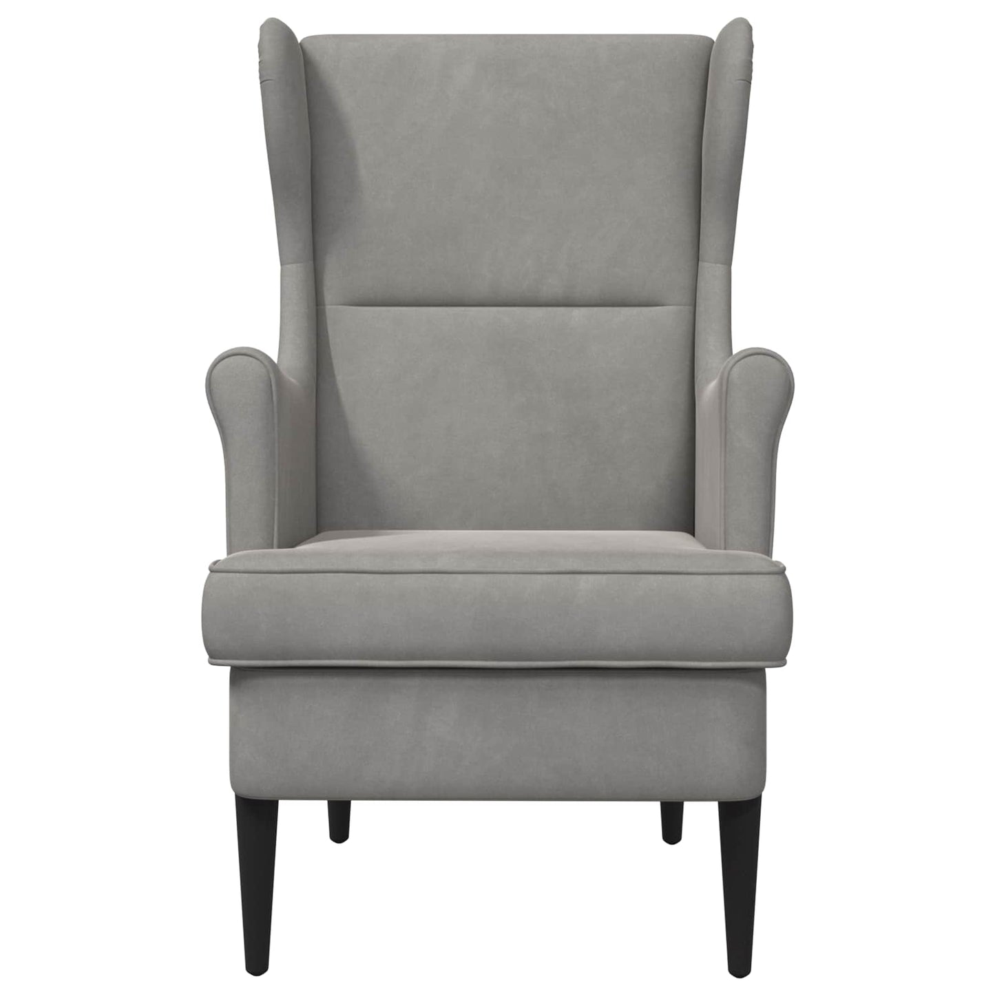 Poltrona Grigio Chiaro Velluto | homemem39