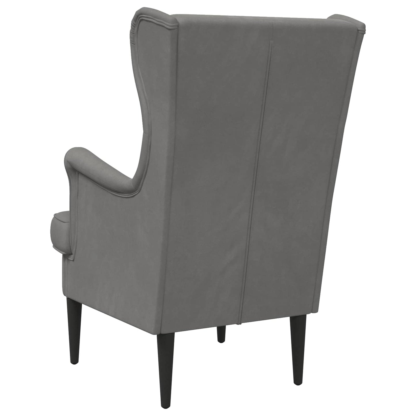 Poltrona Grigio Scuro Velluto