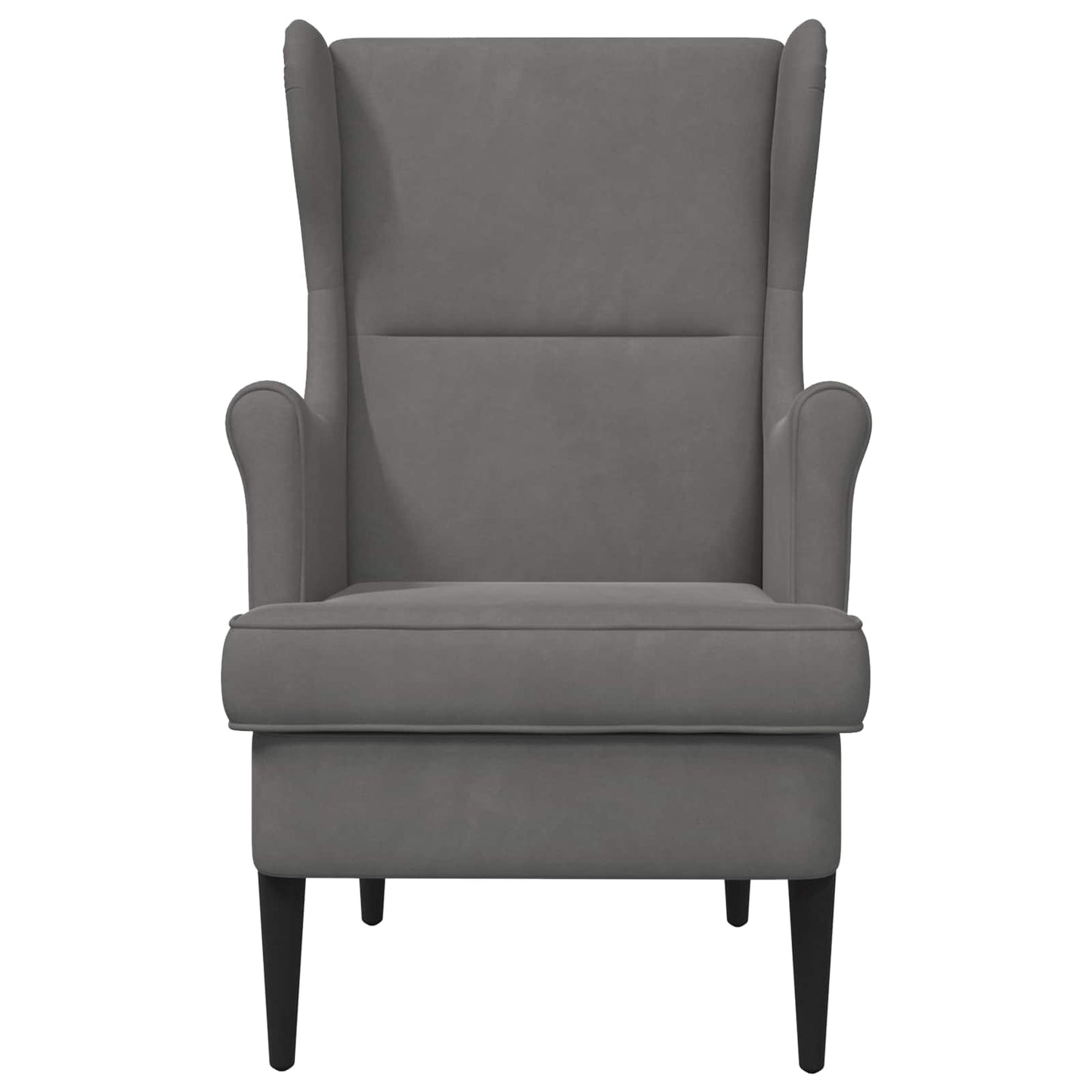 Poltrona Grigio Scuro Velluto