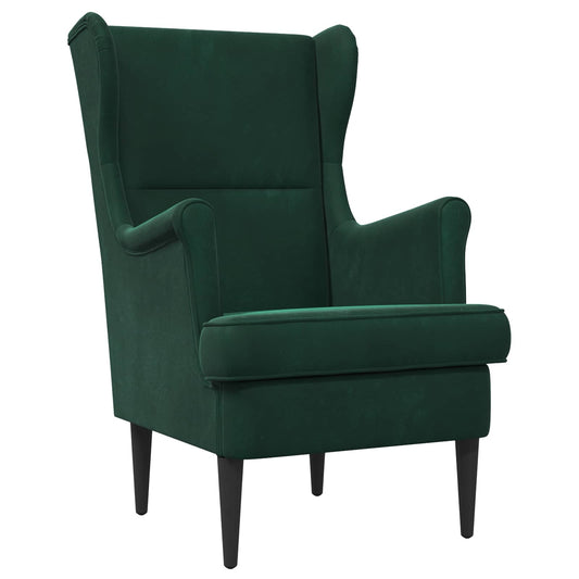 Poltrona Verde Scuro Velluto