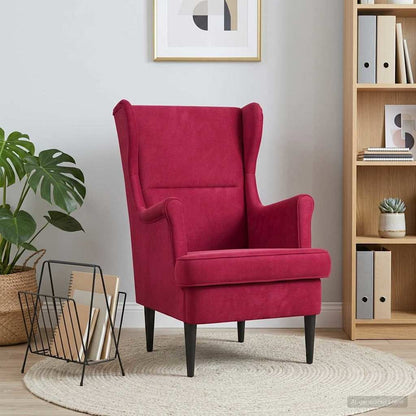 Poltrona Rosso Vino Velluto