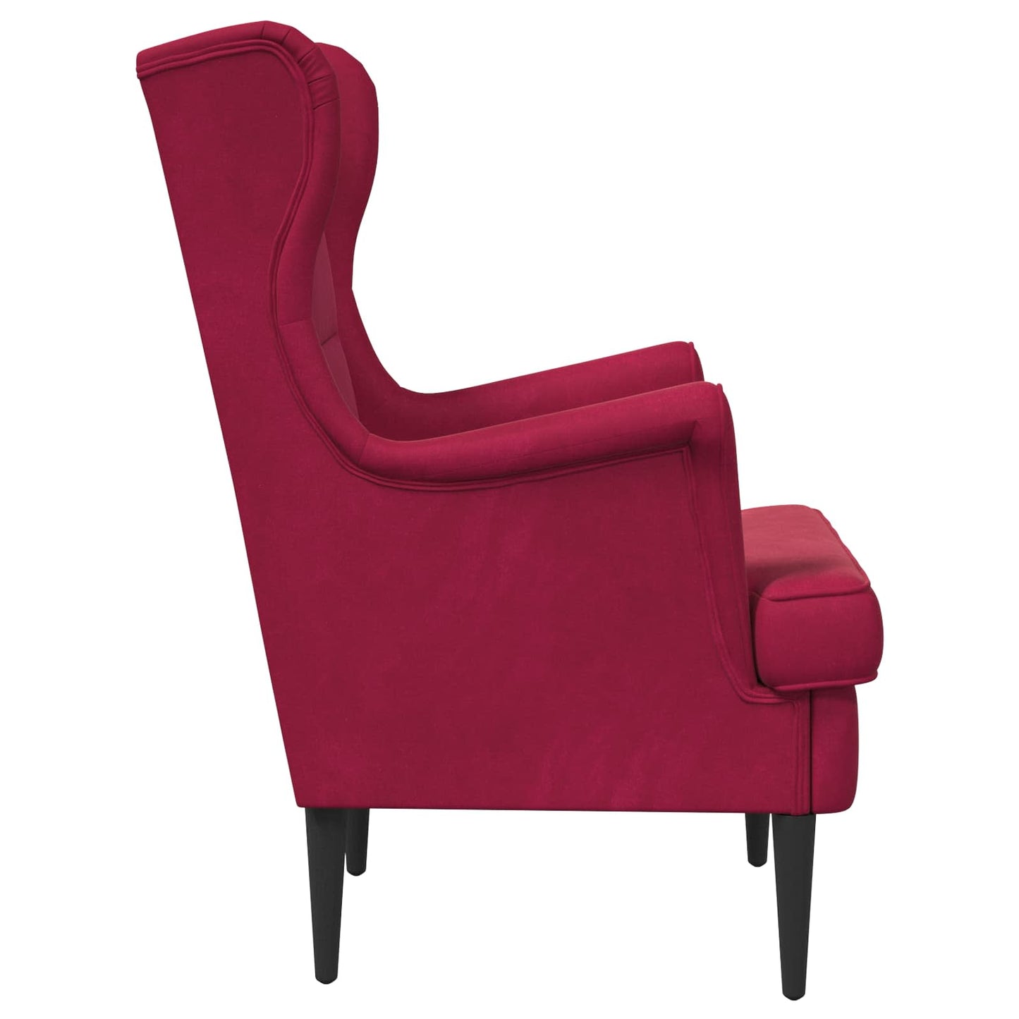 Poltrona Rosso Vino Velluto