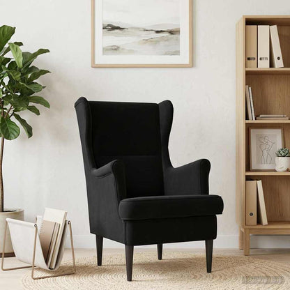 Poltrona Nero Velluto