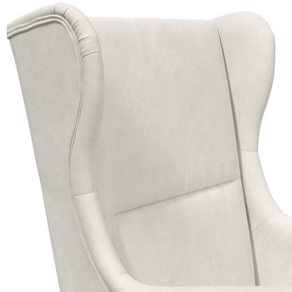 Poltrona Crema Velluto