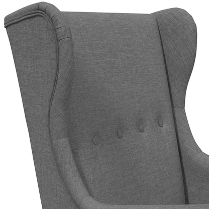 Poltrona Grigio Scuro Tessuto