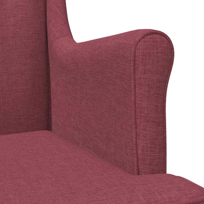 Poltrona Rosso Vino Tessuto