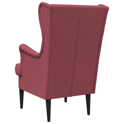 Poltrona Rosso Vino Tessuto