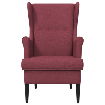 Poltrona Rosso Vino Tessuto