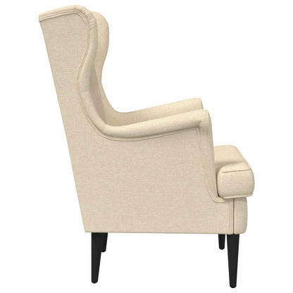 Poltrona Crema Tessuto