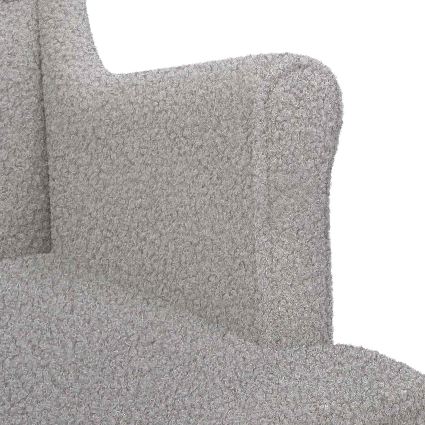 Poltrona Grigio Chiaro Bouclé