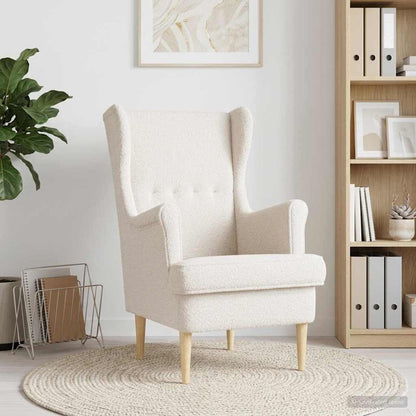 Poltrona Crema Bouclé