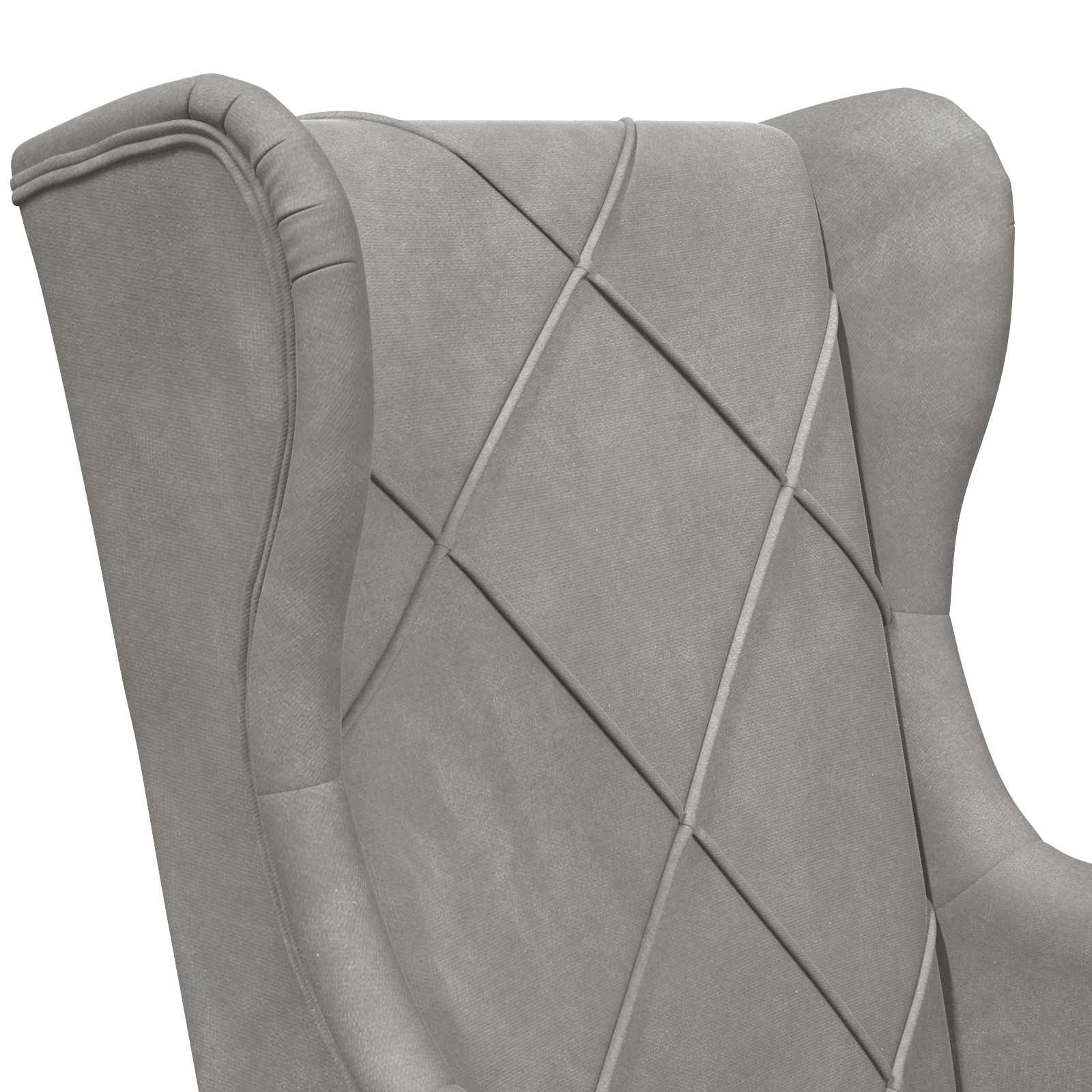 poltrona Grigio chiaro Velluto | homemem39