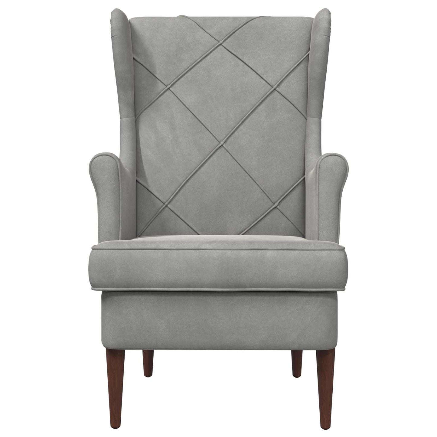 poltrona Grigio chiaro Velluto | homemem39
