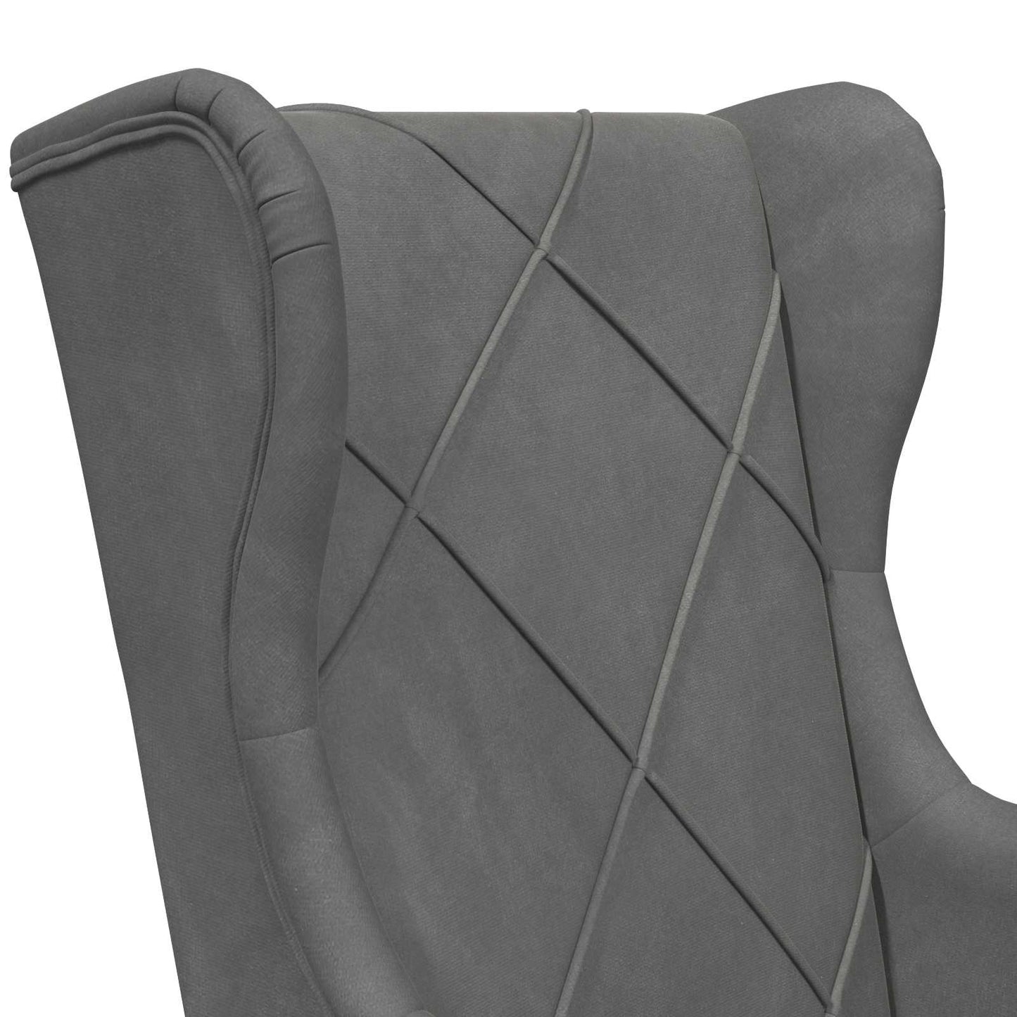 poltrona Grigio scuro Velluto | homemem39