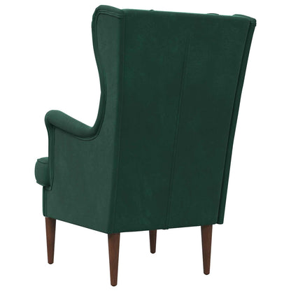 Poltrona Verde Scuro Velluto
