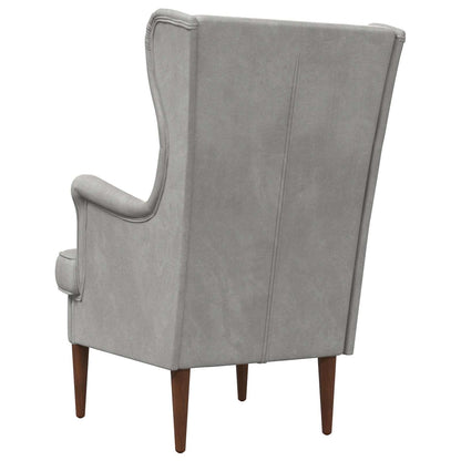 Poltrona Grigio Chiaro Velluto