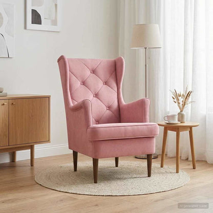 Poltrona Rosa Velluto
