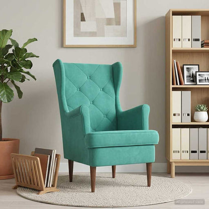 Poltrona Turchese Velluto