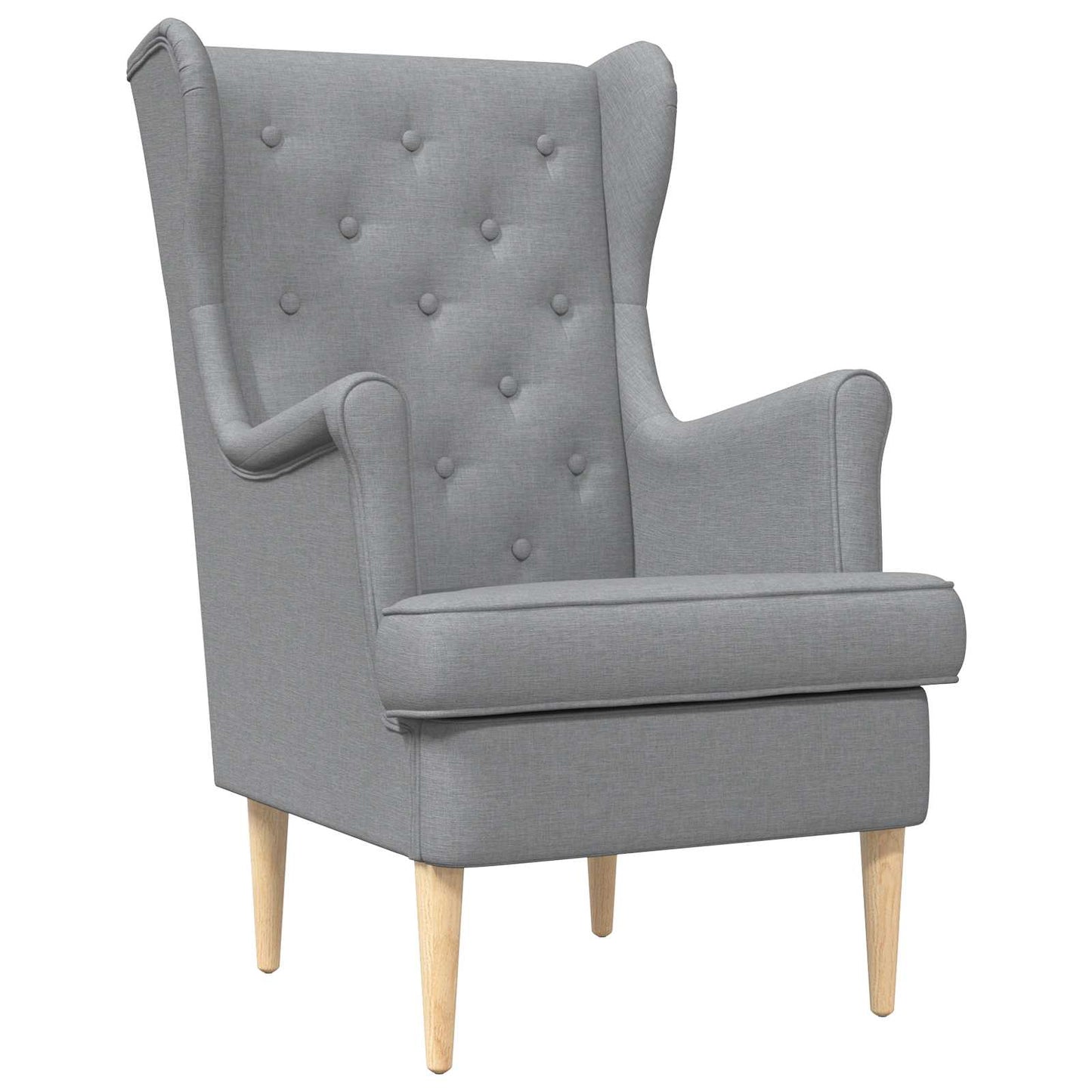 Poltrona Grigio Chiaro Tessuto