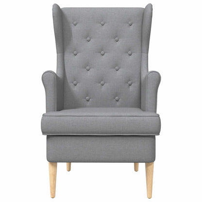 Poltrona Grigio Chiaro Tessuto