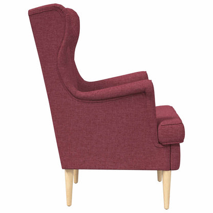 Poltrona Rosso Vino Tessuto | homemem39