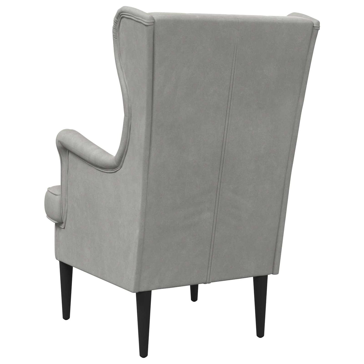 Poltrona Grigio Chiaro Velluto