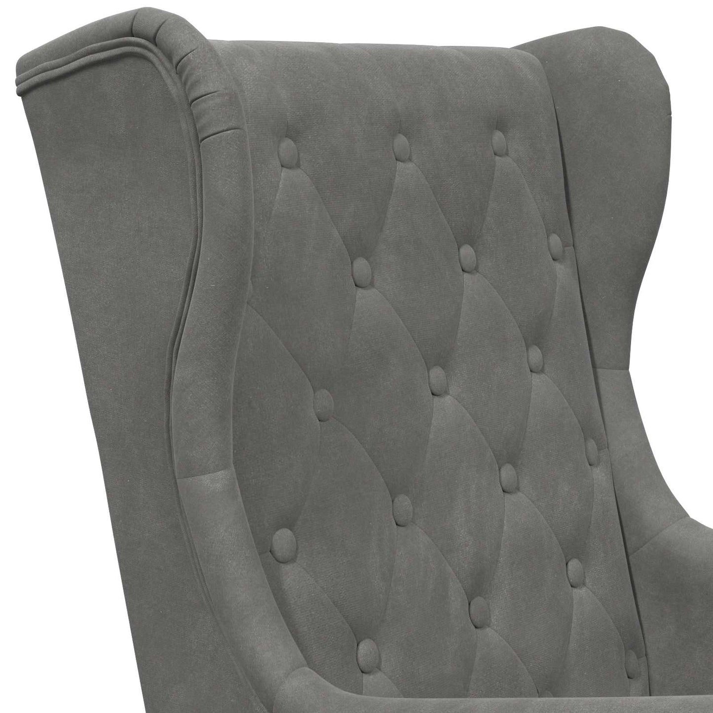 Poltrona Grigio Scuro Velluto | homemem39