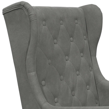 Poltrona Grigio Scuro Velluto | homemem39