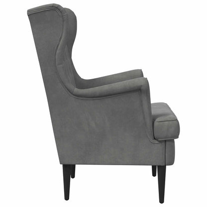 Poltrona Grigio Scuro Velluto | homemem39