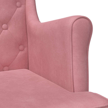 Poltrona Rosa Velluto | homemem39