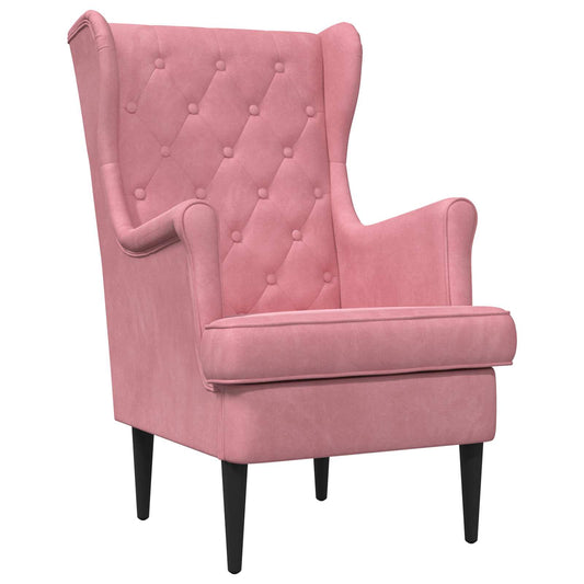 Poltrona Rosa Velluto