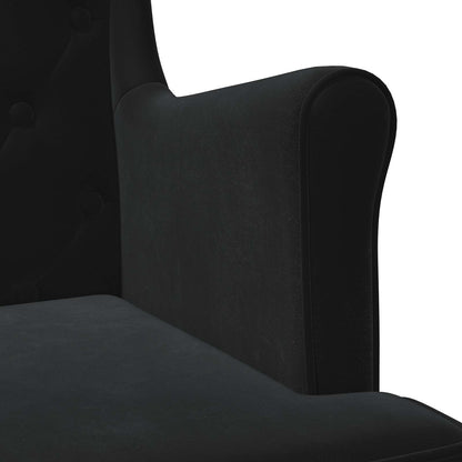 Poltrona Nero Velluto