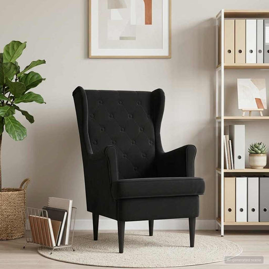 Poltrona Nero Velluto