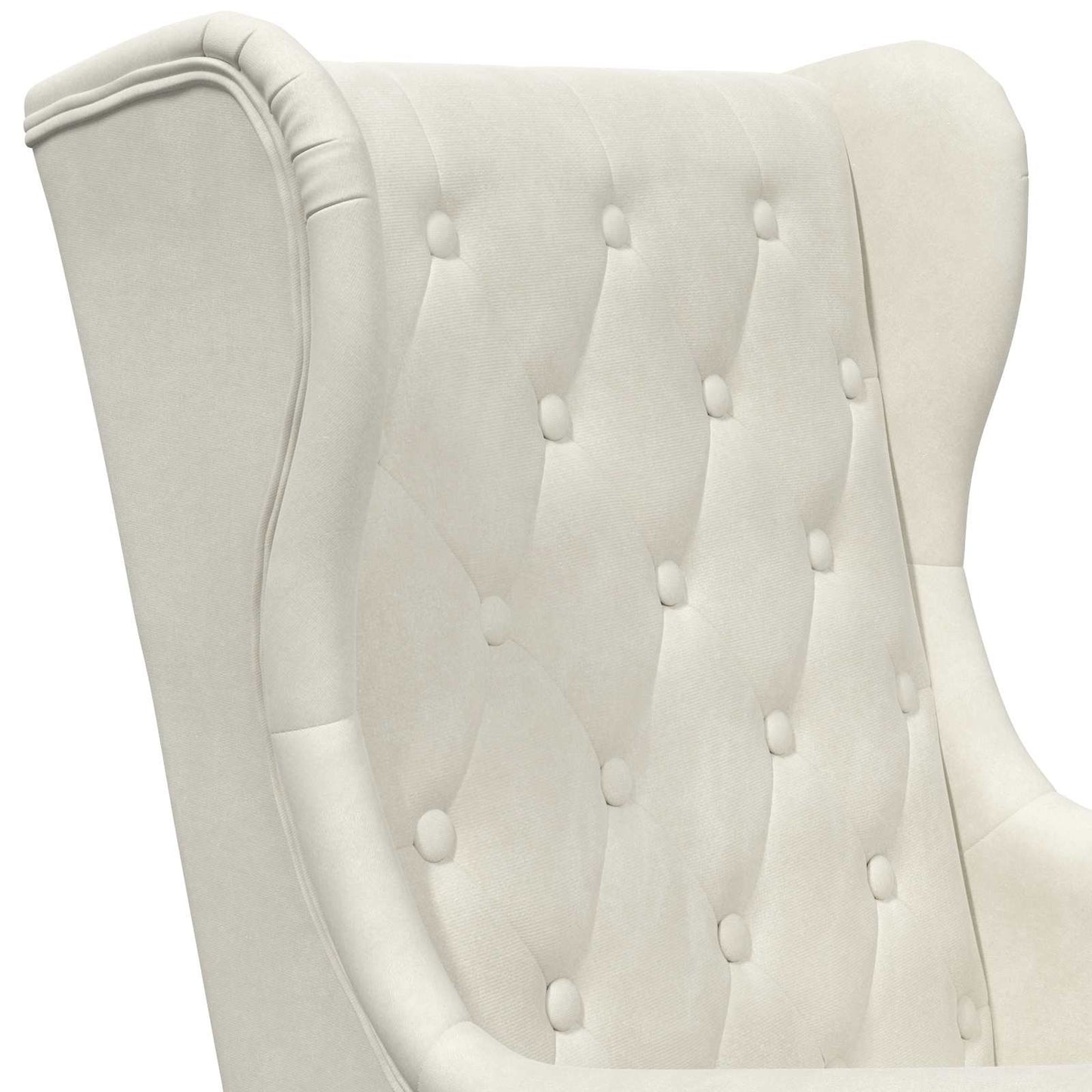 Poltrona Crema Velluto | homemem39